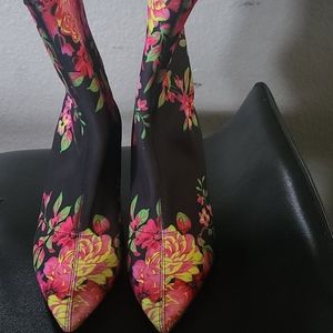 Floral booties